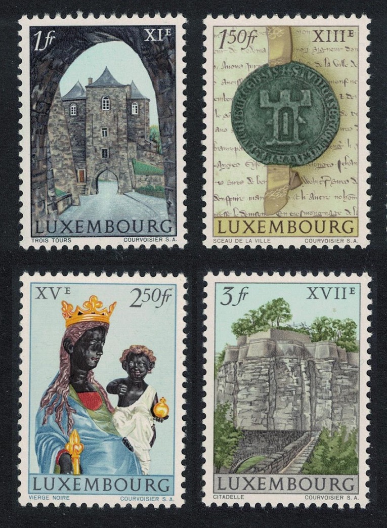 Luxembourg Millenary of City of Luxembourg 4v vert 1963 MNH SG#723-726