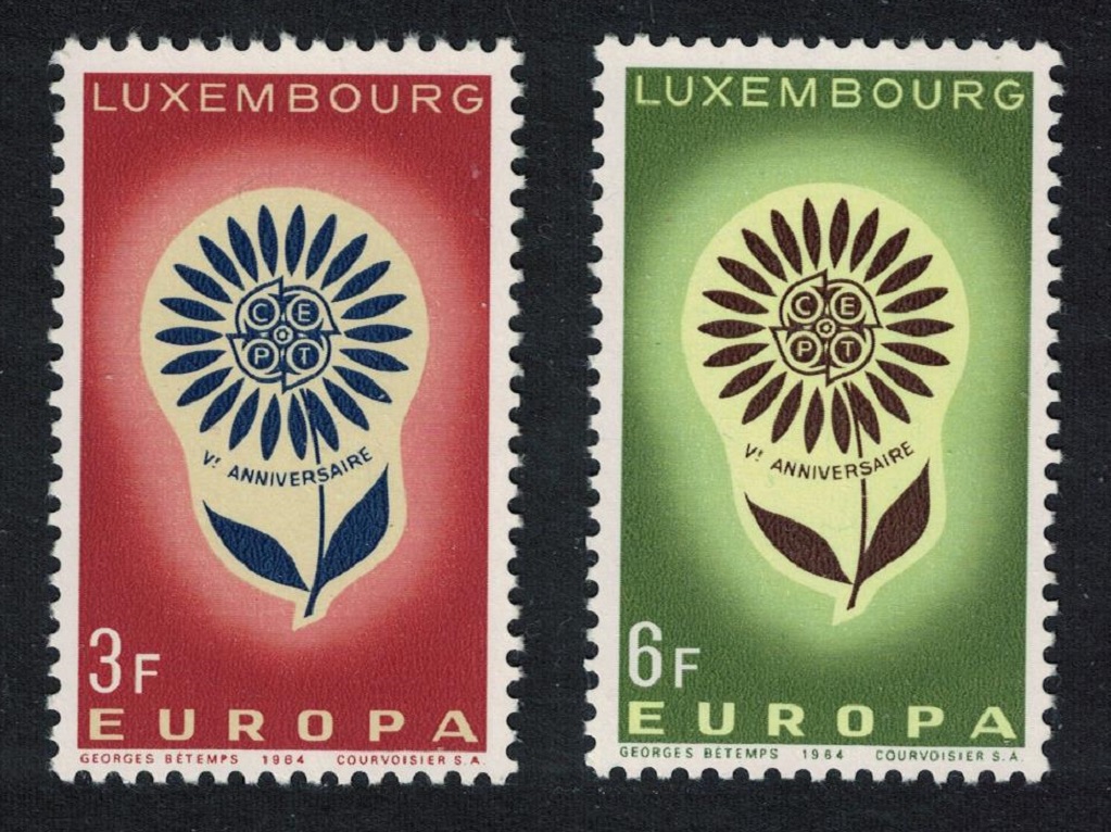 Luxembourg Flower Europa 2v 1964 MNH SG#744-745 MI#697-698