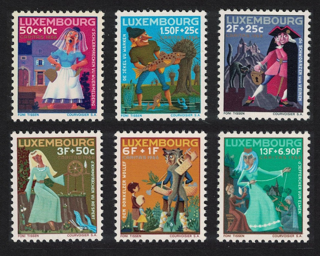 Luxembourg Fairy Tales Christmas 6v 1966 MNH SG#790-795 MI#740-745