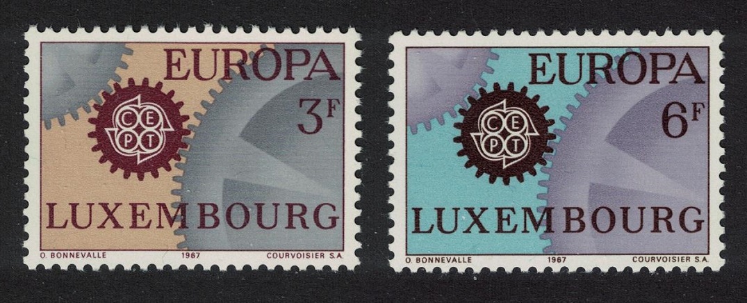 Luxembourg Cogwheels Europa 2v 1967 MNH SG#798-799 MI#748-749