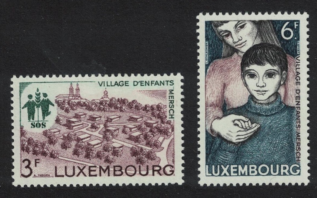 Luxembourg SOS Children&#39;s Village 2v 1968 MNH SG#825-826 MI#775-776