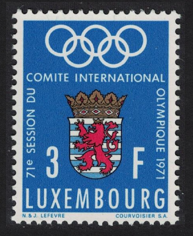 Luxembourg International Olympic Committee 1971 MNH SG#874