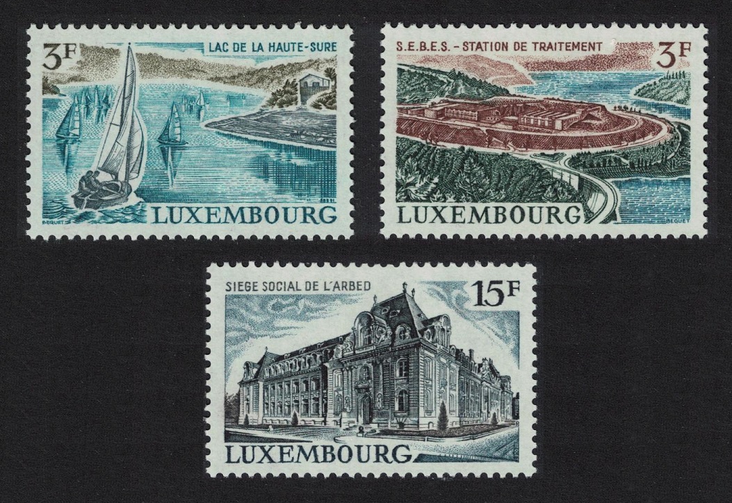 Luxembourg Man-made Landscapes 3v 1971 MNH SG#876-878 MI#832-834