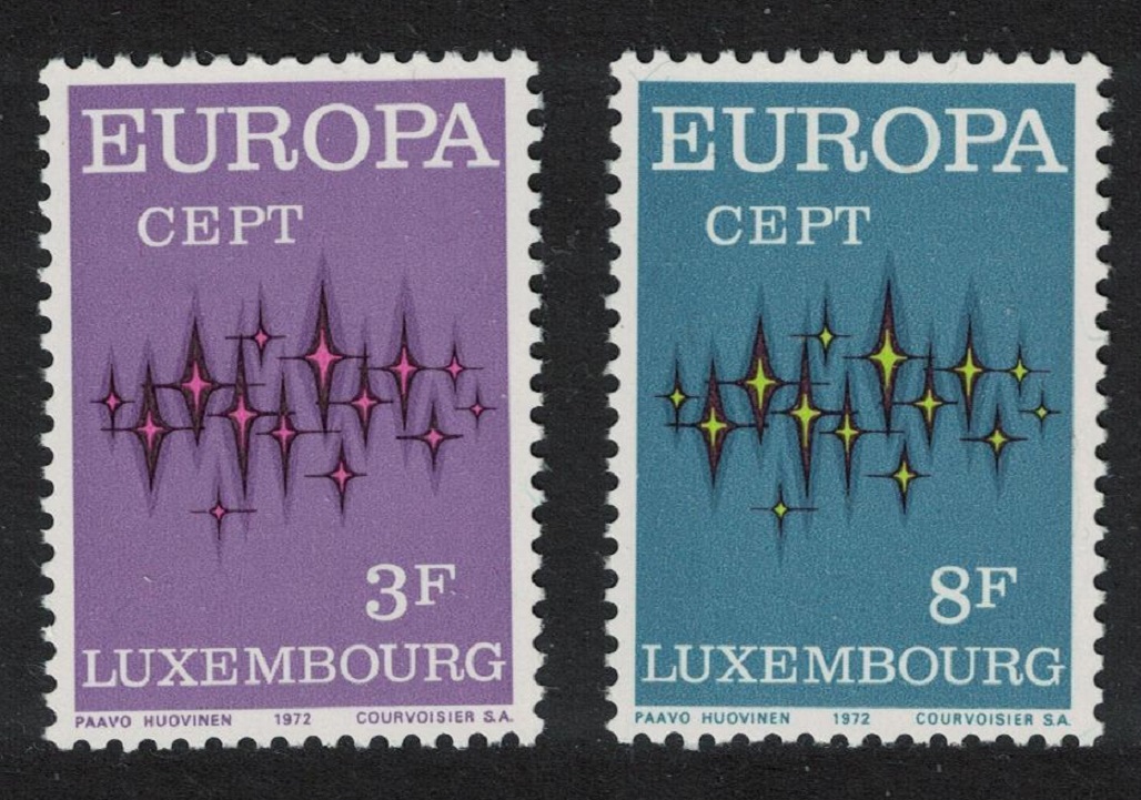 Luxembourg Stars Europa 2v 1972 MNH SG#890-891 MI#846-847