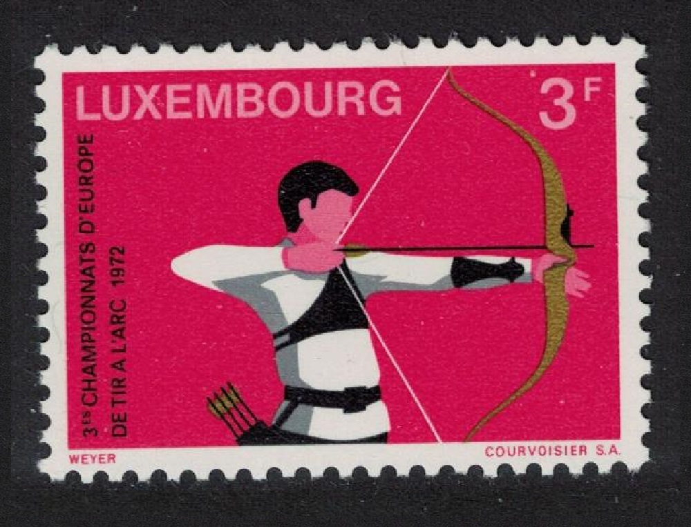 Luxembourg Archery Championships 1972 MNH SG#892