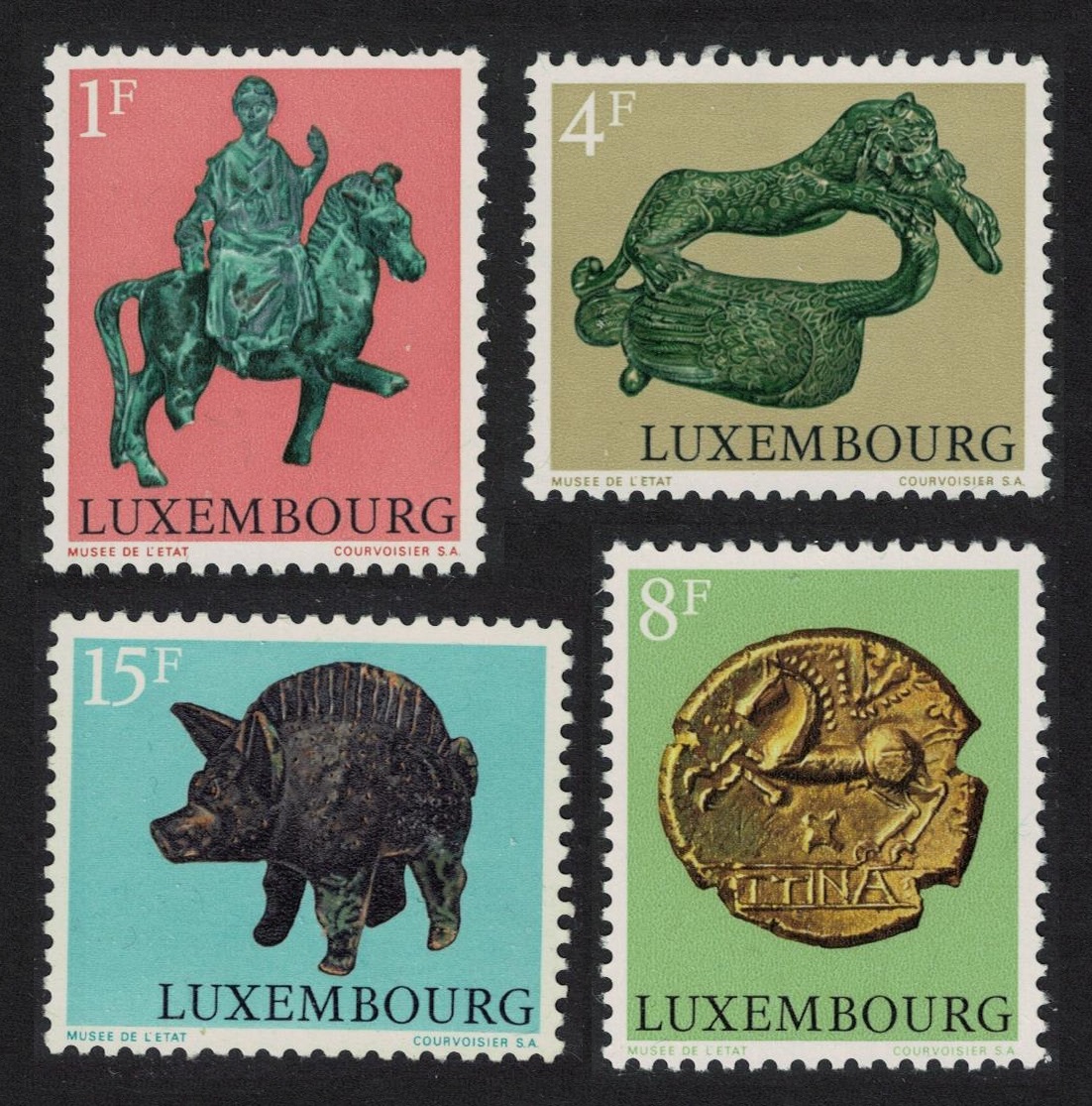 Luxembourg Archaeological Relics 4v 1973 MNH SG#902-905 MI#858-61