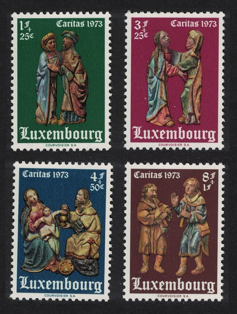 Luxembourg The Nativity Details from Hermitage 4v 1973 MNH SG#915-918 MI#871-874