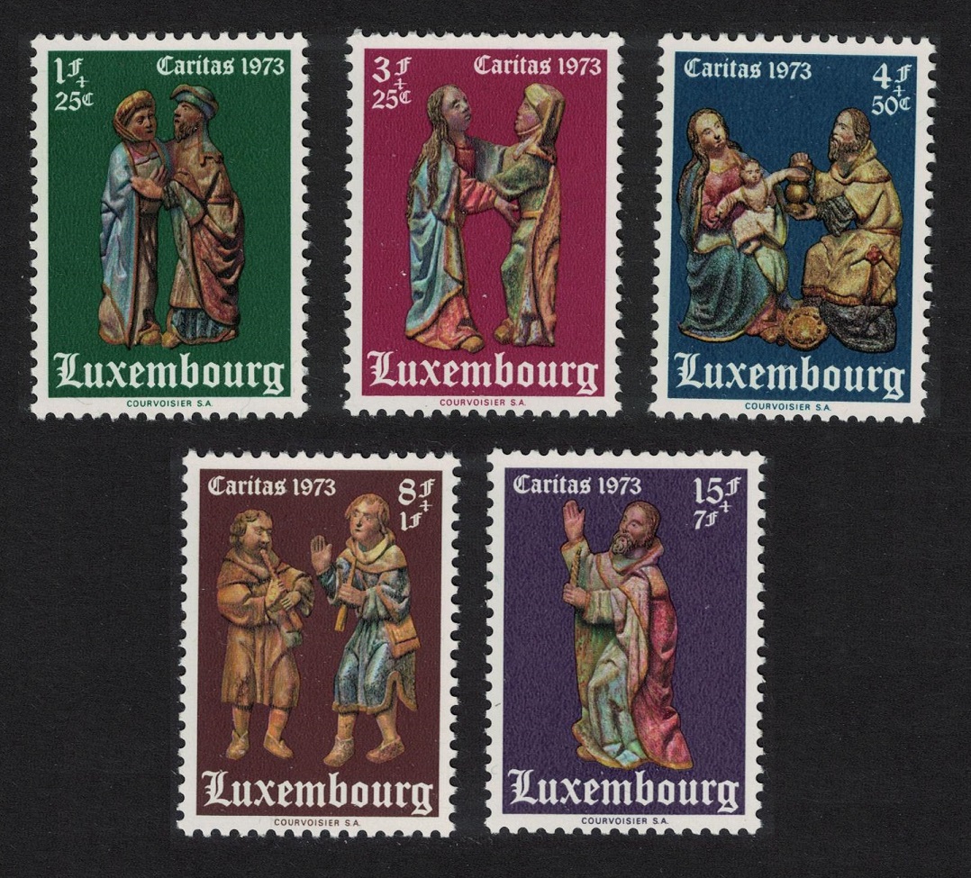 Luxembourg The Nativity Details from Hermitage 5v 1973 MNH SG#915-919 MI#871-875