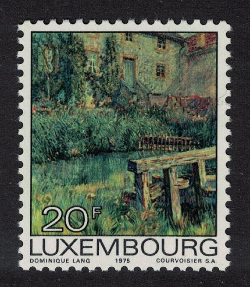 Luxembourg &#39;The Dam&#39; Painting by D. Lang 1975 MNH SG#950 MI#907