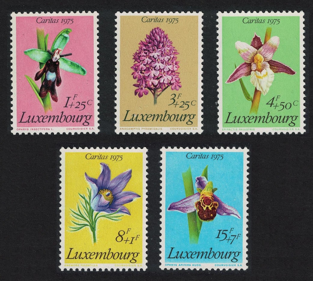 Luxembourg Protected Plants Flowers 5v 1975 MNH SG#957-961 MI#914-918