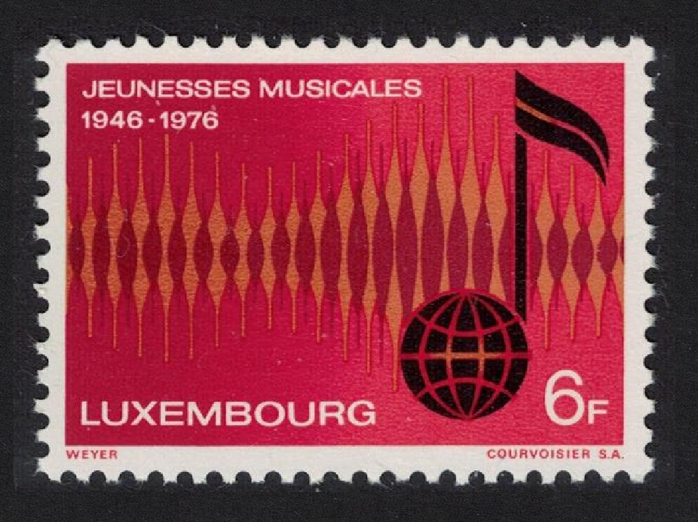 Luxembourg 30th Anniversary of Jeunesses Musicales Youth Music Association 1976 MNH SG#972