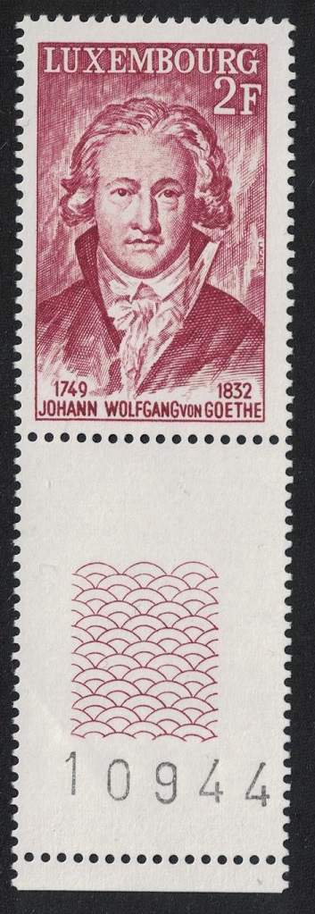 Luxembourg Johann von Goethe poet Coin label 1977 MNH SG#981 MI#941