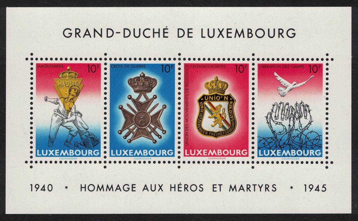 Luxembourg Victory in World War II MS 1985 MNH SG#MS1160 MI#Block 14