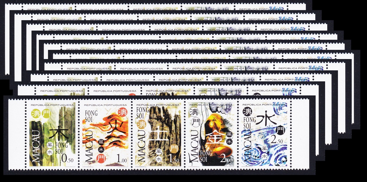 Macao Macau Feng Shui The Five Elements 10 strips WHOLESALE 1997 MNH SG#1012-1016 MI#937-941 Sc#902a