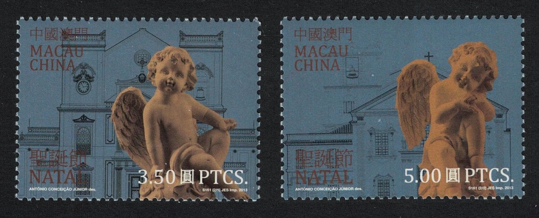 Macao Macau Angels Christmas 2v 2013 MNH SG#1939-1940