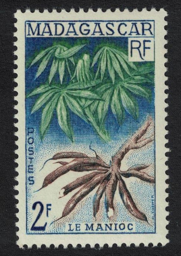 Madagascar Cassava Plant Manioc 1957 MNH SG#338