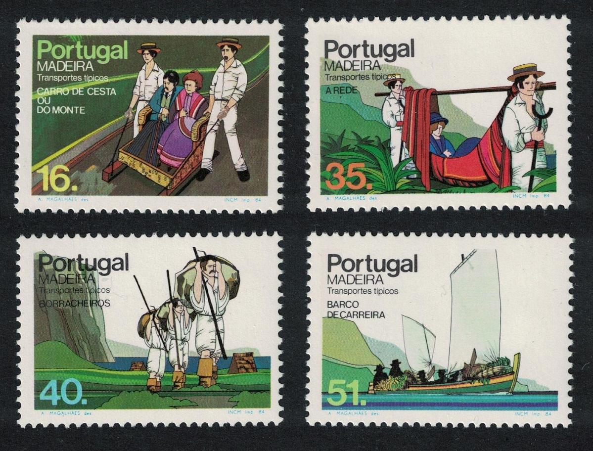 Madeira Local Transport 4v 1984 MNH SG#210-213