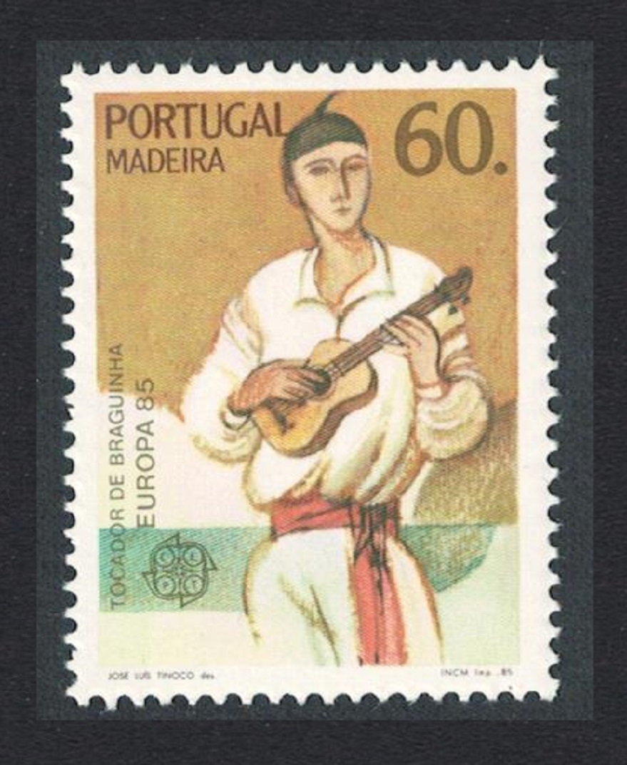 Madeira Braguinha Guitar Player Europa CEPT Music 1985 MNH SG#214