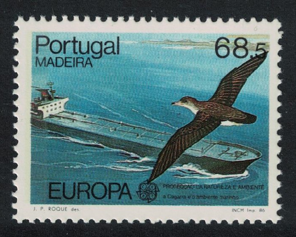 Madeira Shearwater Bird Oil Tanker Europa CEPT 1986 MNH SG#224