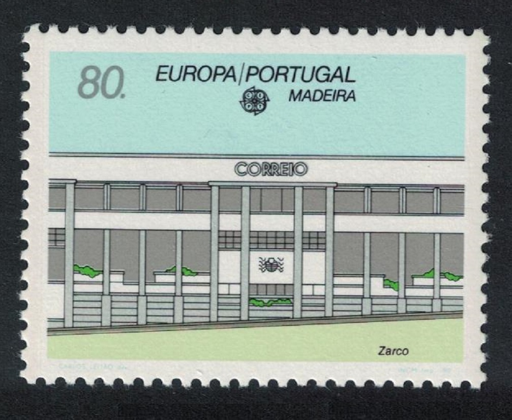 Madeira Europa Post Office Buildings 1990 MNH SG#254