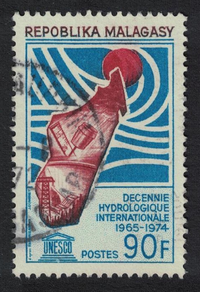 Malagasy Republic International Hydrological Decade UNESCO 1967 Canc SG#137 Sc#404