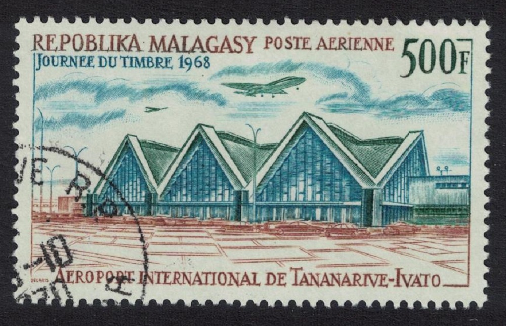 Malagasy Republic International Airport Tananarive-Ivato 1968 Canc SG#141 Sc#C89