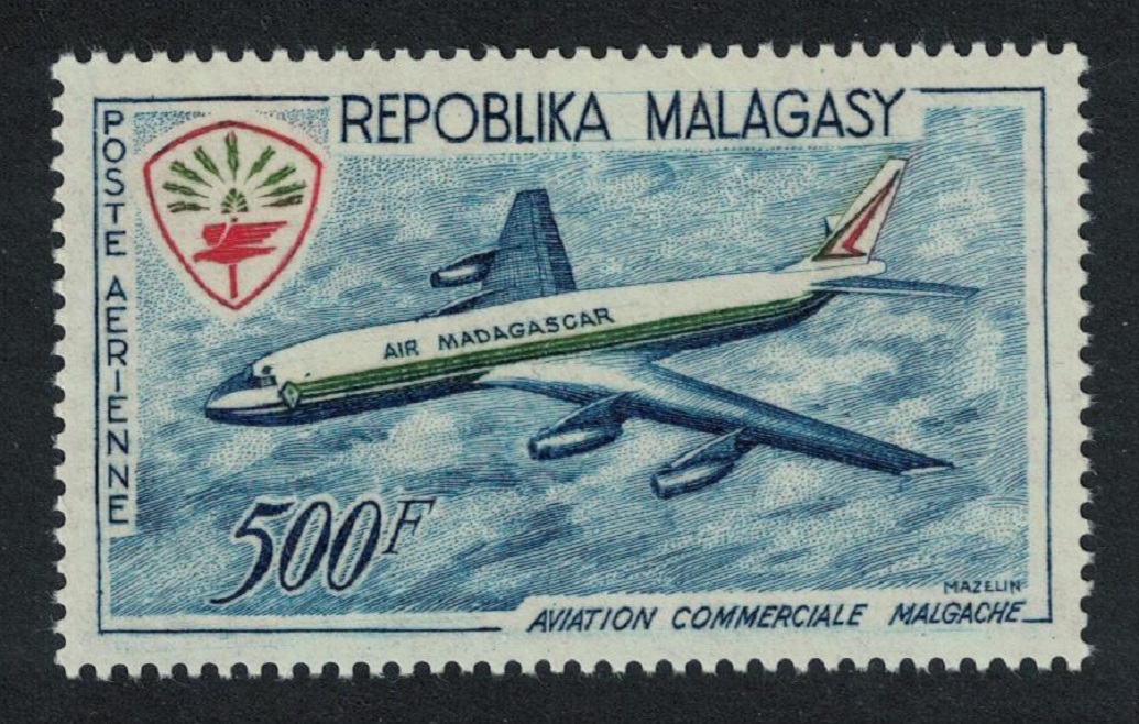 Malagasy Republic Douglas DC-8 Airliner 1963 MNH SG#55