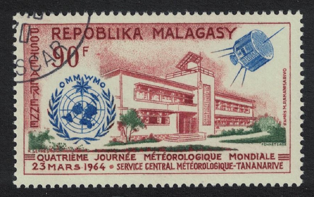 Malagasy Republic World Meteorological Day 1964 Canc SG#79