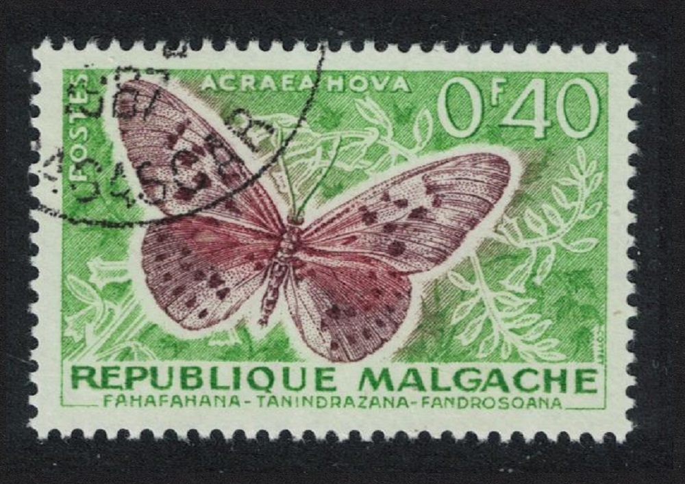 Malagasy Republic Butterfly &#39;Acraena nova&#39; 1960 Canc SG#8 MI#446 Sc#307