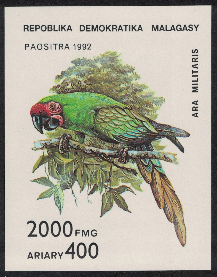 Malagasy Republic Parrot Bird MS 1993 MNH SG#MS962 MI#Block 209