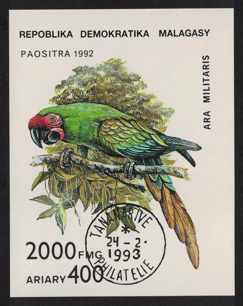 Malagasy Republic Parrots MS 1993 CTO SG#MS962 MI#Block 209