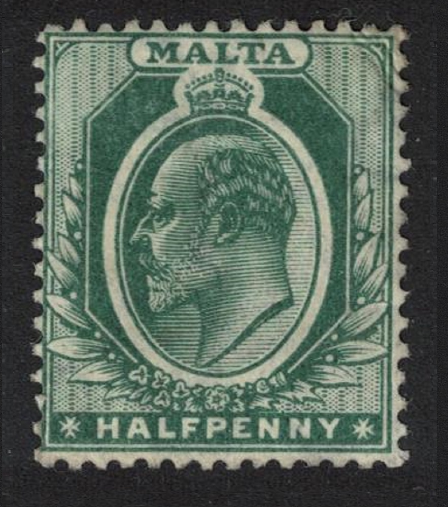 Malta Edward VII Halfpenny 1949 MH SG#47