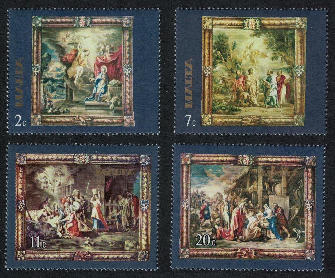 Malta Rubens Flemish Tapestries 4v 1977 MNH SG#576-579 Sc#522-525