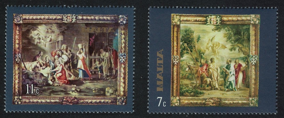 Malta Rubens Flemish Tapestries 2v 1977 MNH SG#577-578 Sc#523-524