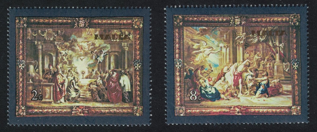 Malta Flemish Tapestries 4th series 2v 1980 MNH SG#638-639