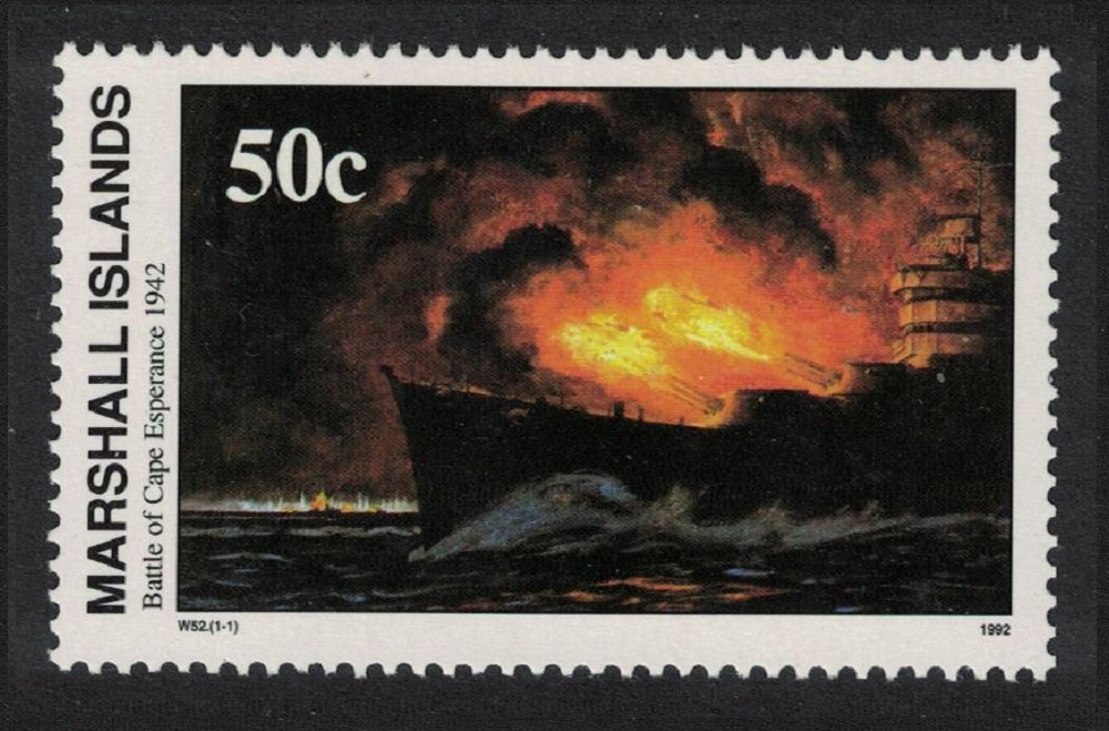 Marshall Islands Battle of Cape Esperance 1942 WWII 1992 MNH SG#437