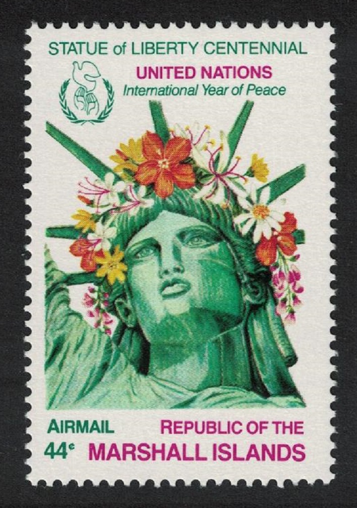 Marshall Islands Liberty Statue Centennial 44c 1986 MNH SG#98 Sc#C8