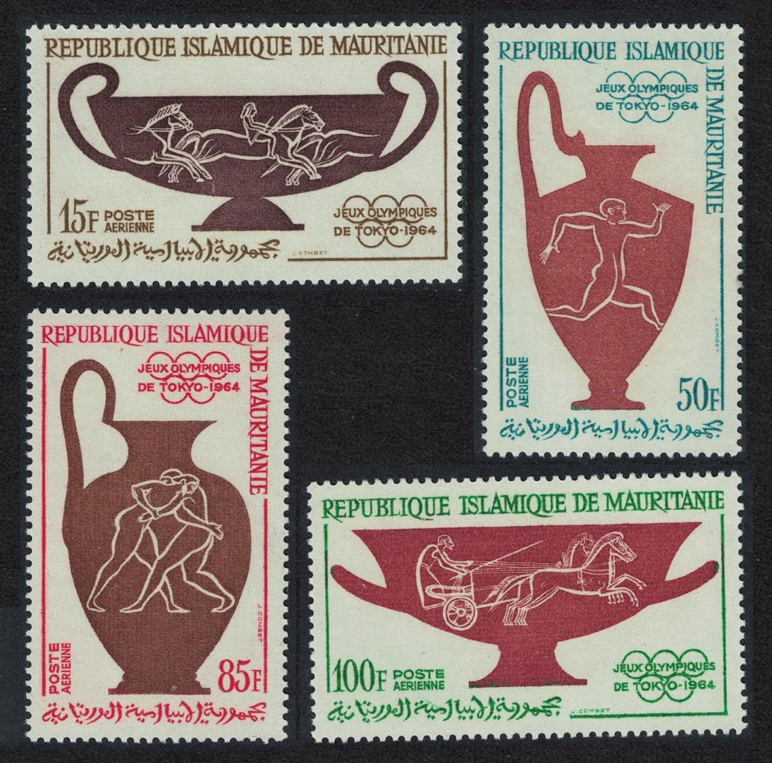 Mauritania Olympic Games Tokyo 4v 1964 MNH SG#193-196 MI#232-235 Sc#C36-C39