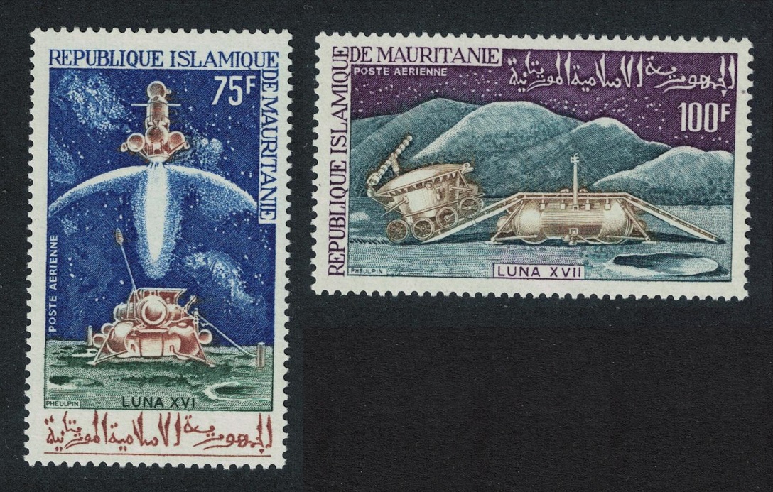 Mauritania Russian Exploration of the Moon 2v 1972 MNH SG#411-412