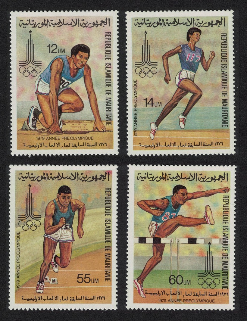 Mauritania Olympic Games Moscow 4v 1979 MNH SG#630-633 MI#652-655 Sc#427-430