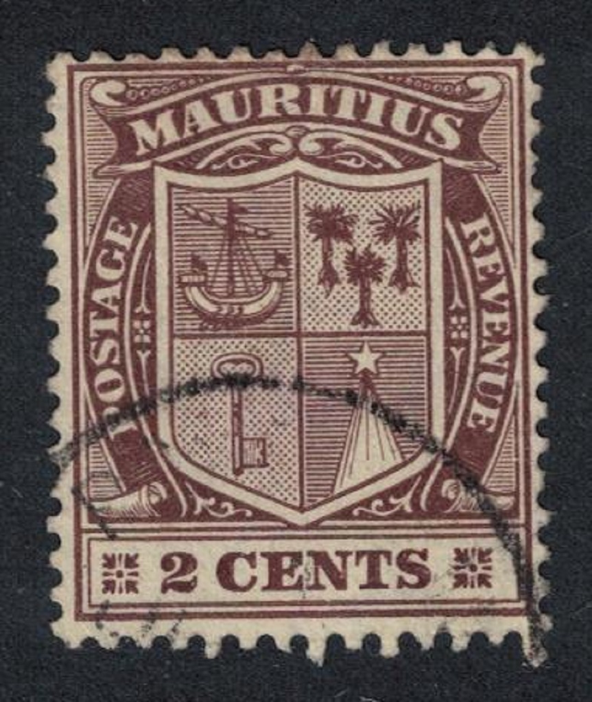 Mauritius Coat of Arms 2c T1 1920 Canc SG#182