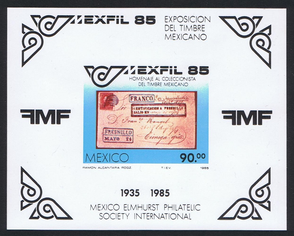 Mexico Stamp Exhibition &#39;Mexico 85&#39; MS 1985 MNH SG#MS1742 Sc#1385