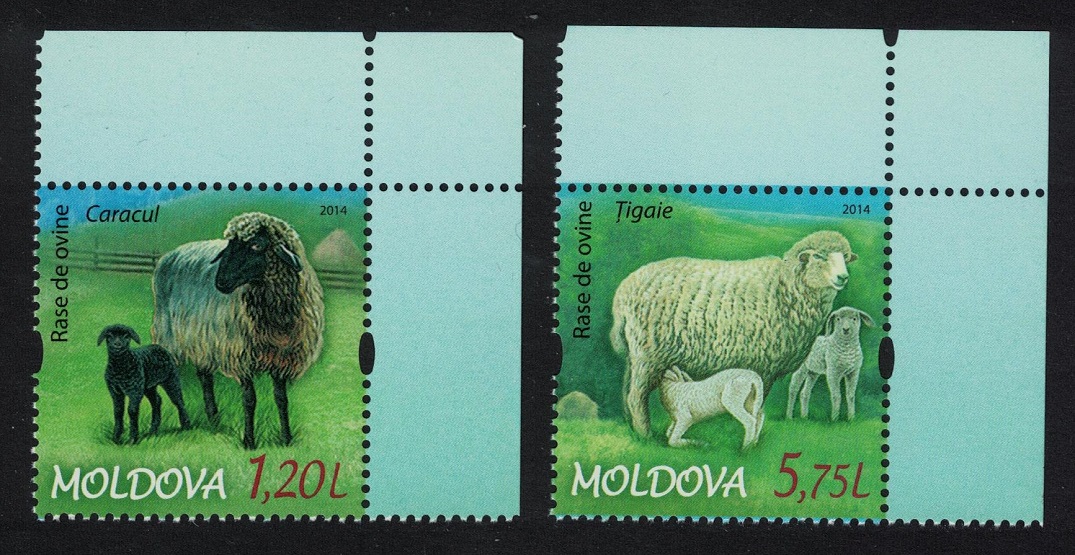 Moldova Sheep Breeds 2v Corners 2014 MNH SG#858-859