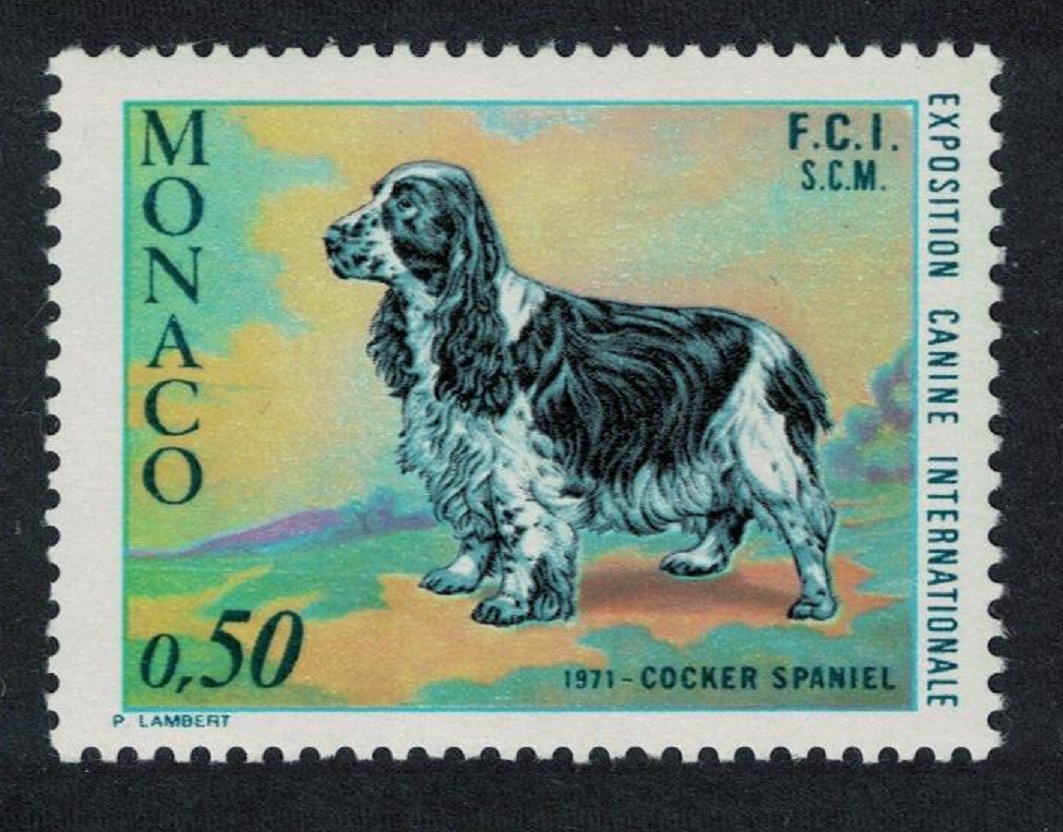 Monaco Cocker Spaniel International Dog Show Monte Carlo 1971 MNH SG#1007