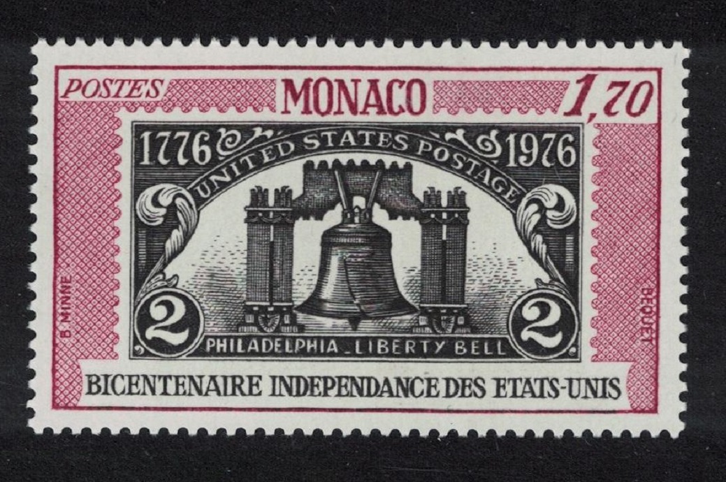 Monaco American Revolution Liberty Bell 1976 MNH SG#1243 Sc#1021