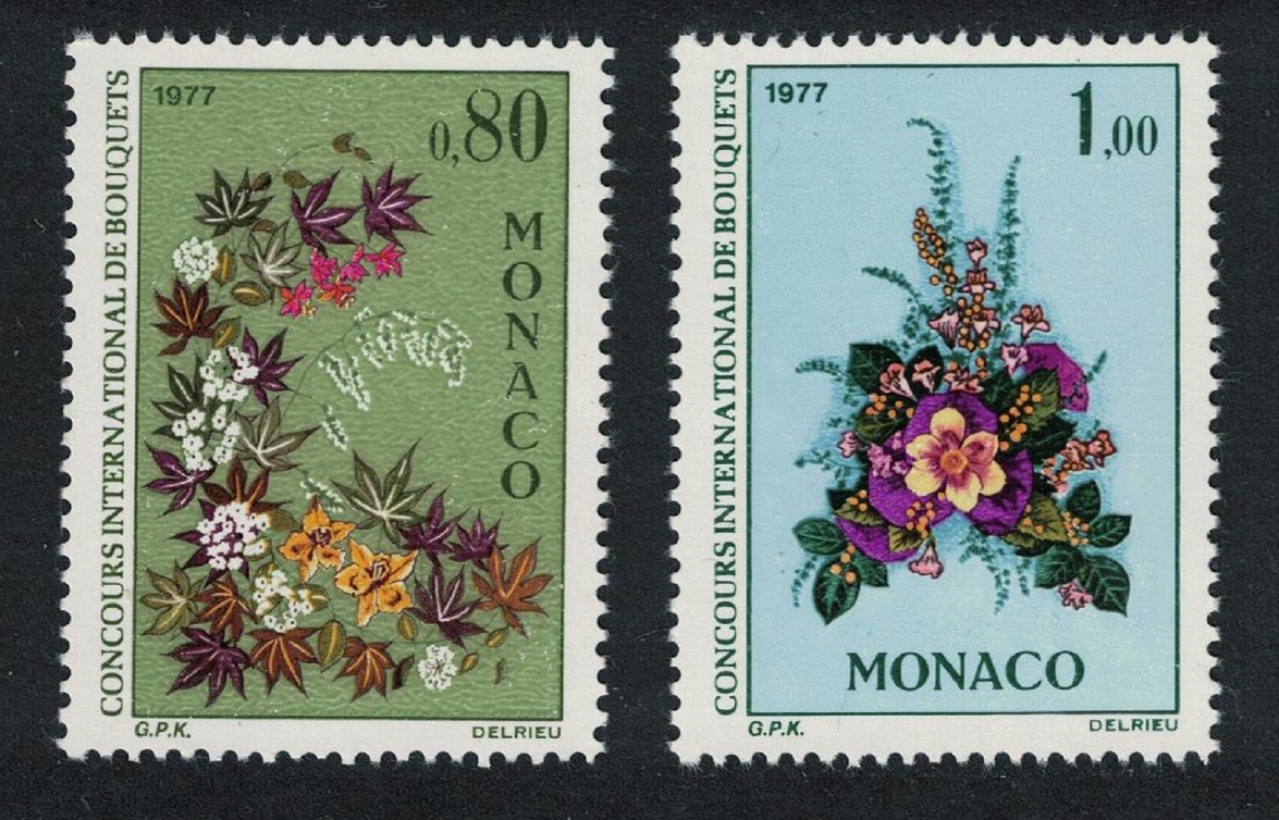 Monaco Monte Carlo Flower Show 1977 2v 1976 MNH SG#1282-1283 Sc#1047-1048