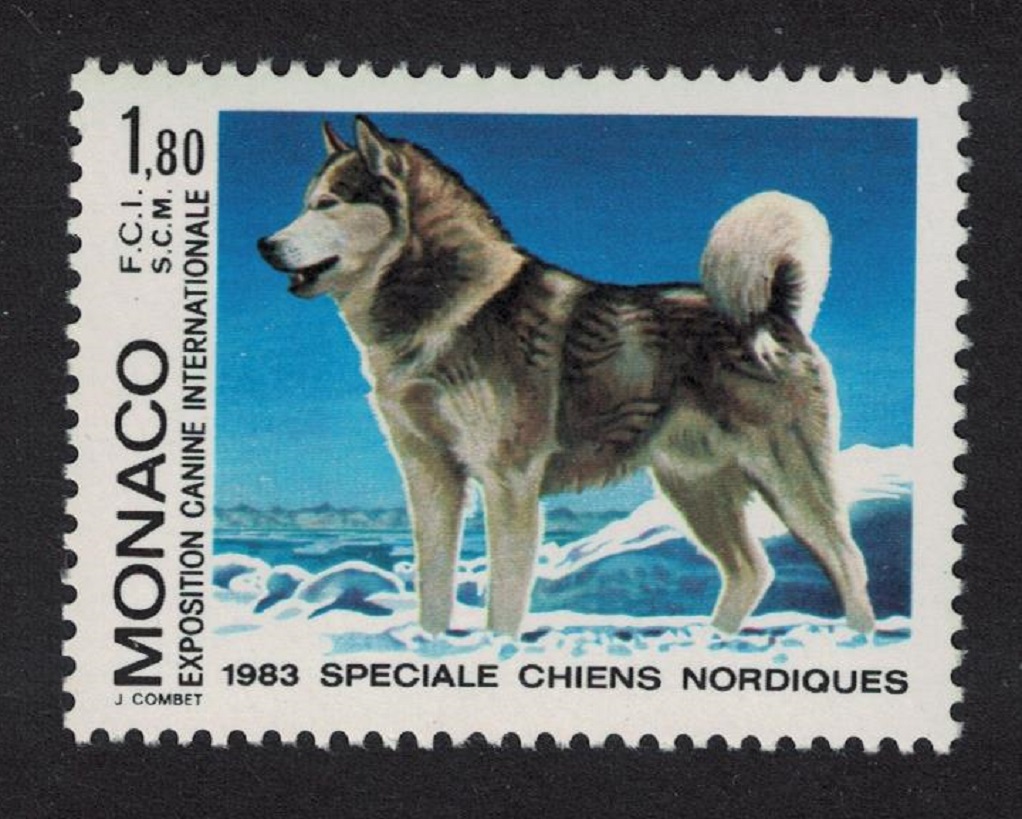 Monaco Alaskan Malamute Dog 1983 MNH SG#1610