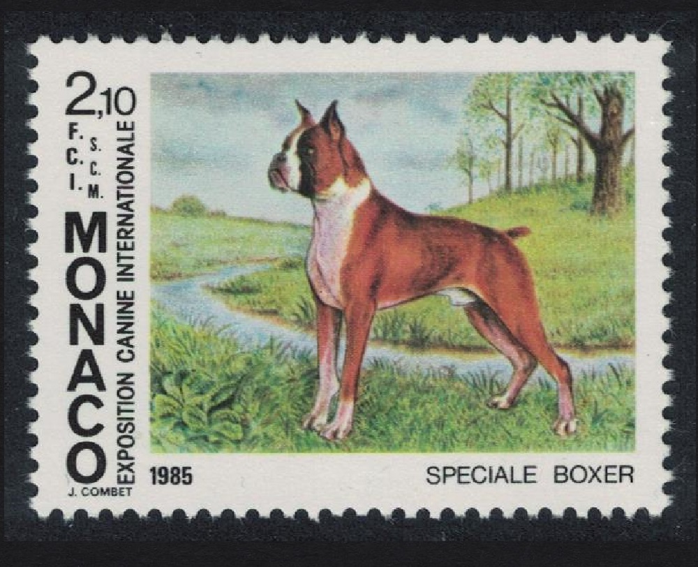 Monaco Boxer International Dog Show Monte Carlo 1985 MNH SG#1739