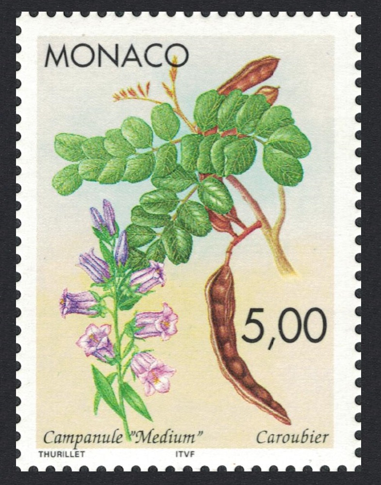 Monaco Giant Bellflower and Carob Pods Tree 1996 MNH SG#2301 MI#2332