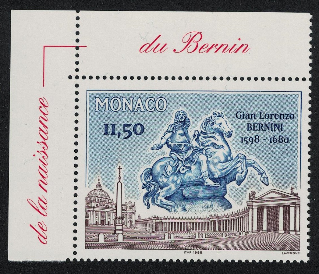 Monaco Giovanni Lorenzo Bernini Sculptor Architect Corner 1998 MNH SG#2383 MI#2426